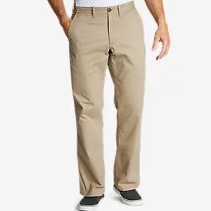 Eddie Bauer Men's 38x32 Legend Wash Chino Pants - Classic Fit Saddle